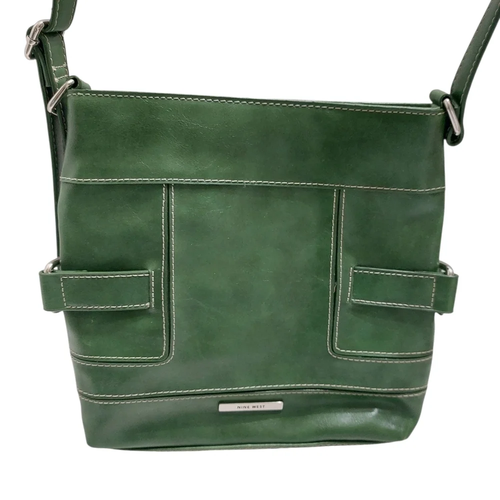 Nine West Green Crossbody Bag with Adjustable Strap